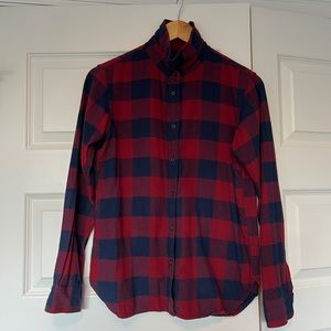 Uniqlo 100% cotton flannel button down